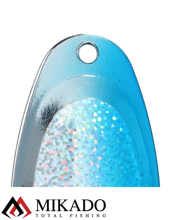 Блесна вращающаяся Mikado BLASTER №2, 4.3 г., серебро 00 HOLO, длина лепестка 25 мм.