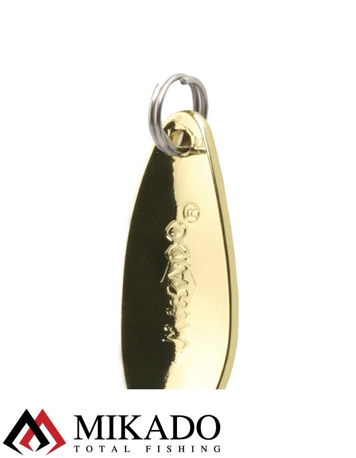 Блесна колеблющаяся Mikado MINI 1.5 г., 2.4 см., золото-золото