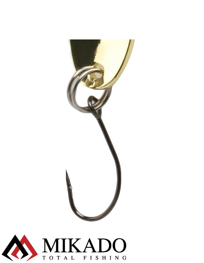 Блесна колеблющаяся Mikado MINI 1.5 г., 2.4 см., золото-золото