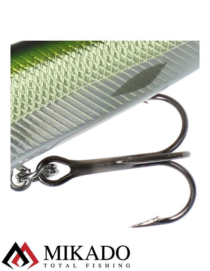 Воблер Mikado GHOST OLIVE BLEAK 10 см., 10,7 г., 1,2 м., нейтральная плавучесть