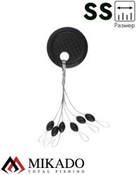 Стопоры резиновые Mikado чёрные AMR7041 SS  ( 5 шт.)