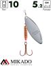 Блесна вращающаяся Mikado STREAM №3, 10 г., состаренное серебро, длина лепестка 52 мм.