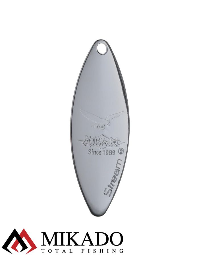 Блесна вращающаяся Mikado STREAM №3, 10 г., состаренное серебро, длина лепестка 52 мм.
