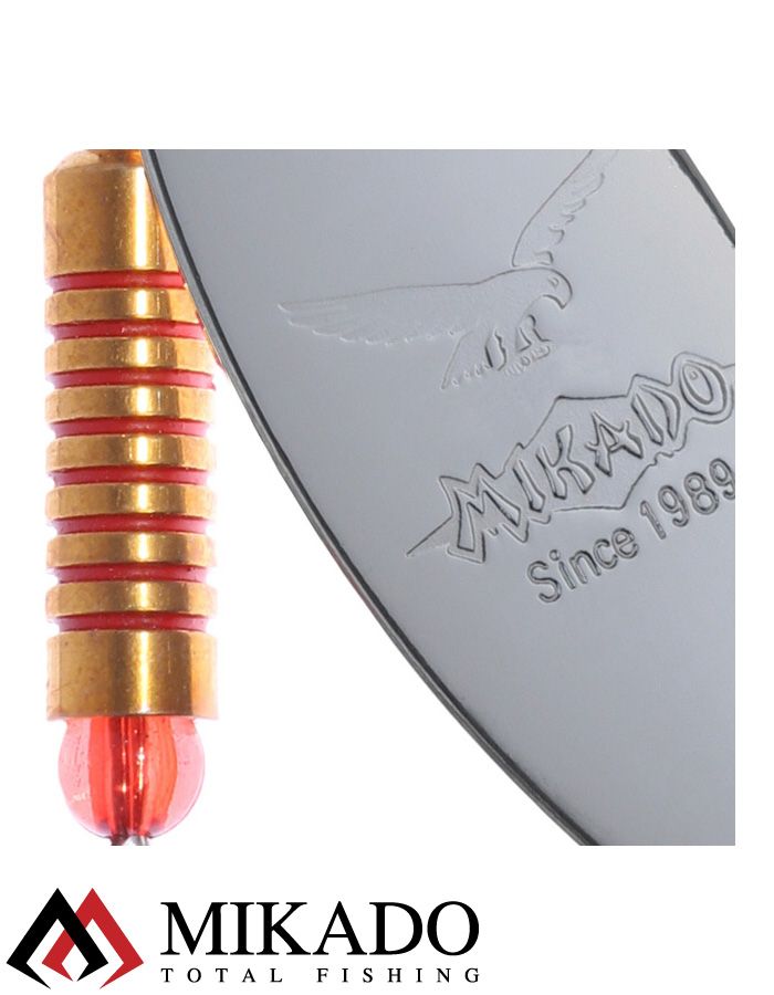 Блесна вращающаяся Mikado STREAM №3, 10 г., состаренное серебро, длина лепестка 52 мм.