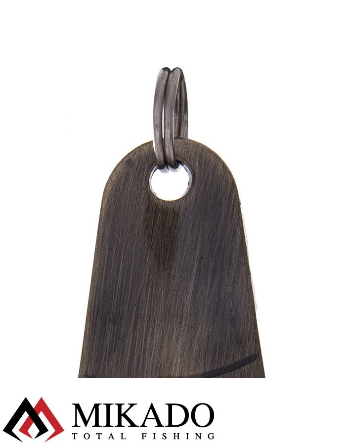 Блесна колеблющаяся Mikado GNOM №3, 28 г., 6.7 см., состаренное золото