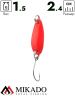 Блесна колеблющаяся Mikado MINI 1.5 г., 2.4 см., красный-серебро