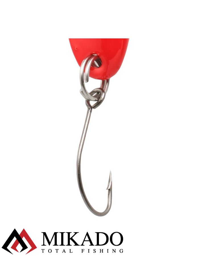 Блесна колеблющаяся Mikado MINI 1.5 г., 2.4 см., красный-серебро