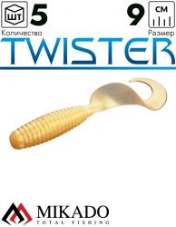 Твистер Mikado TWISTER 90 мм., 8 г., 05T (5 шт.)
