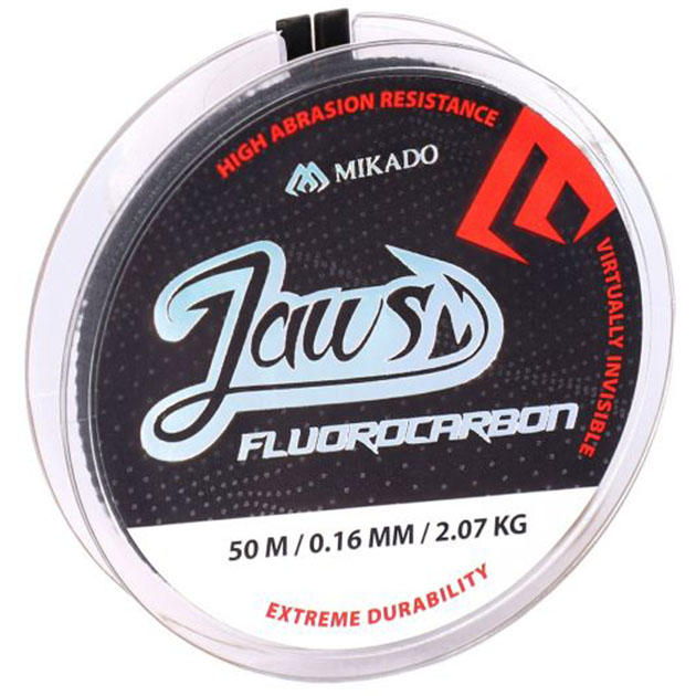 Леска флюрокарбоновая Mikado JAWS FLUOROCARBON 0,25 (50 м) - 5.08 кг.