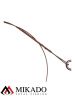 Поводок стальной Mikado X-Plode с двойником 25 см., 10 кг. ( 2 шт.)