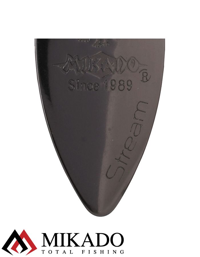 Блесна вращающаяся Mikado STREAM №3, 10 г., чернёная, длина лепестка 52 мм.