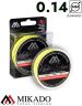 Плетеный шнур Mikado KENDO SHINE 8-x HDPE 0.14 yellow (150 м) 11.75 кг.