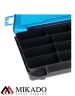 Коробка рыболовная Mikado, с синей крышкой (20,5 x 15,5 x 3,5 см.), UAC-H1902-M/BLUE