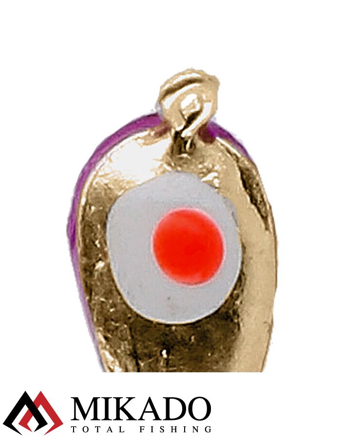 Мормышка Mikado Ice Bug вес 0,83 г., длина 9,5 мм. цвет фиолетовый/золотой