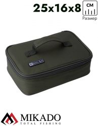 Сумка для карповых аксессуаров Mikado UWF-021-L (25 x 16 x 8 см.) зелёная