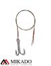 Поводок стальной Mikado X-Plode с двойником 35 см., 10 кг. ( 2 шт.)