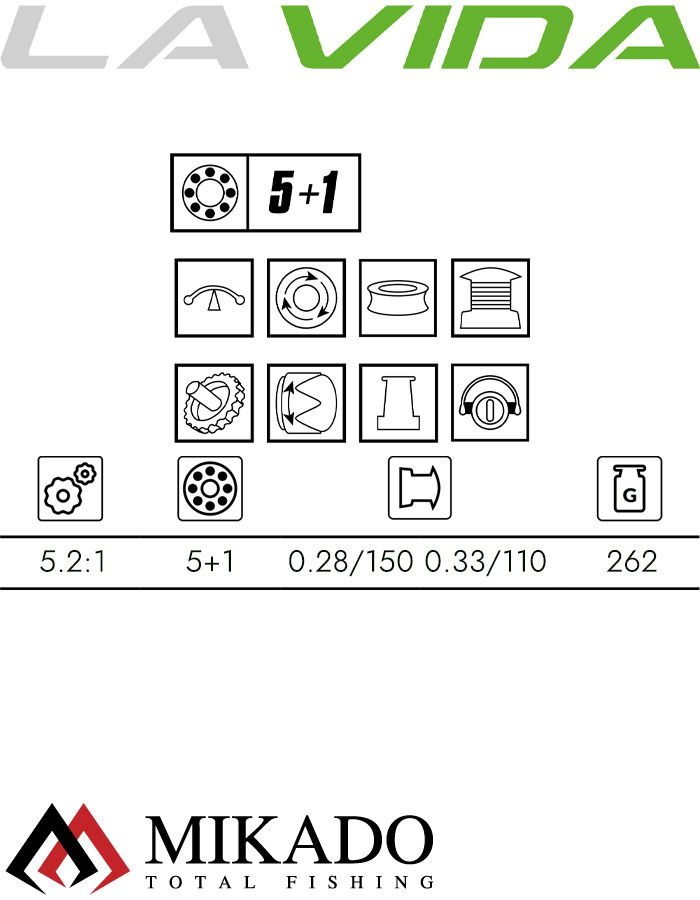 Катушка Mikado LA VIDA 4006 FD