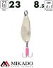 Блесна колеблющаяся Mikado DANCER №4, 23 г., 8.5 см., золото