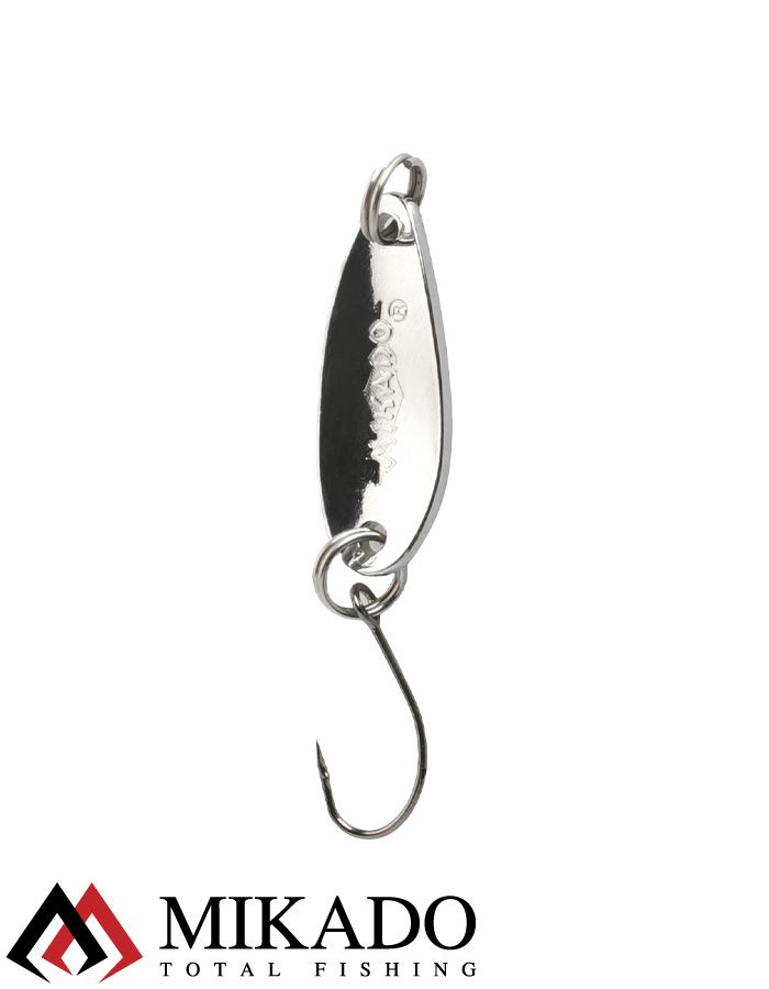 Блесна колеблющаяся Mikado MINI 1.5 г., 2.4 см., серебро-серебро