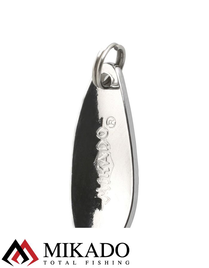 Блесна колеблющаяся Mikado MINI 1.5 г., 2.4 см., серебро-серебро