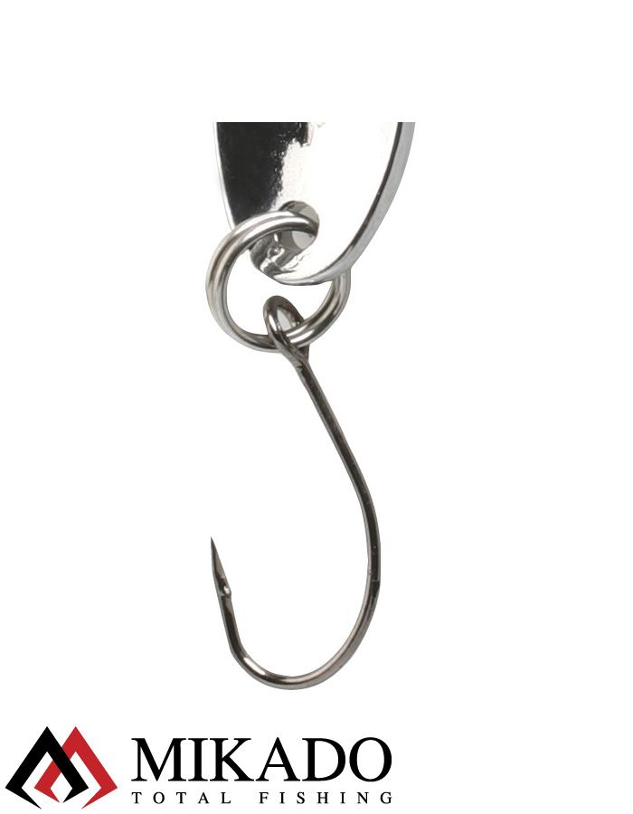 Блесна колеблющаяся Mikado MINI 1.5 г., 2.4 см., серебро-серебро