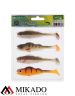 Виброхвост Mikado REAL FISH 9.5 см., 7.6 г., MIX (4 шт.)