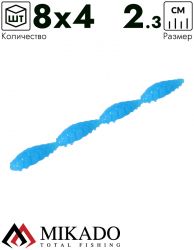 Личинка силиконовая Mikado M-AREA MULTI INSECT 4x23мм., синий (8шт.)