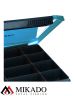 Коробка рыболовная Mikado, с синей крышкой (25,5 x 19,5 x 3,5 см.), UAC-H1901-L/BLUE