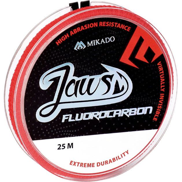 Леска флюрокарбоновая Mikado JAWS FLUOROCARBON 0,35 (25 м) - 8.76 кг.