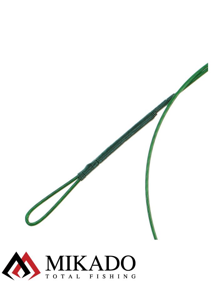 Поводок стальной Mikado X-Plode с крючком 25 см., 10 кг. ( 2 шт.), ZG11-004