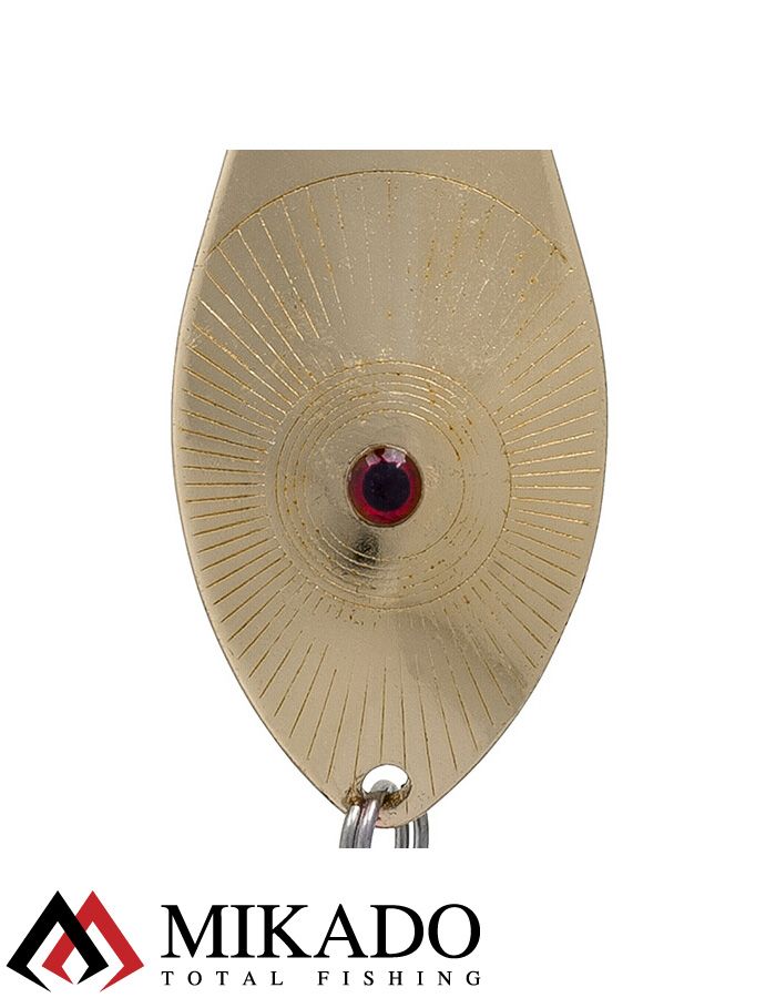 Блесна колеблющаяся Mikado GOLDEN EYES №1, 14 г., 5.7 см., золото