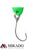 Блесна колеблющаяся Mikado MINI 2.5 г., 2.4 см., зеленый-серебро