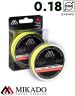 Плетеный шнур Mikado KENDO SHINE 8-x HDPE 0.18 yellow (150 м) 17,81 кг.