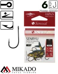 Крючки Mikado SENSUAL - SENRYU № 6 BN (с ушком) ( 10 шт.)