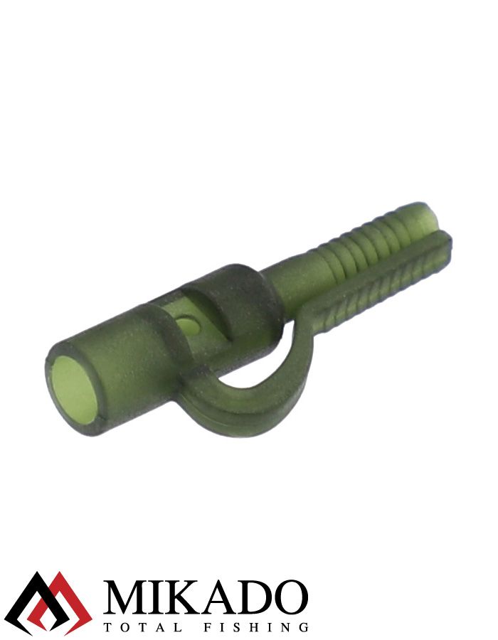 Клипса для карповых грузил Mikado пластик (тёмно-зелёный) AMC-11523-07  ( 6 шт.)