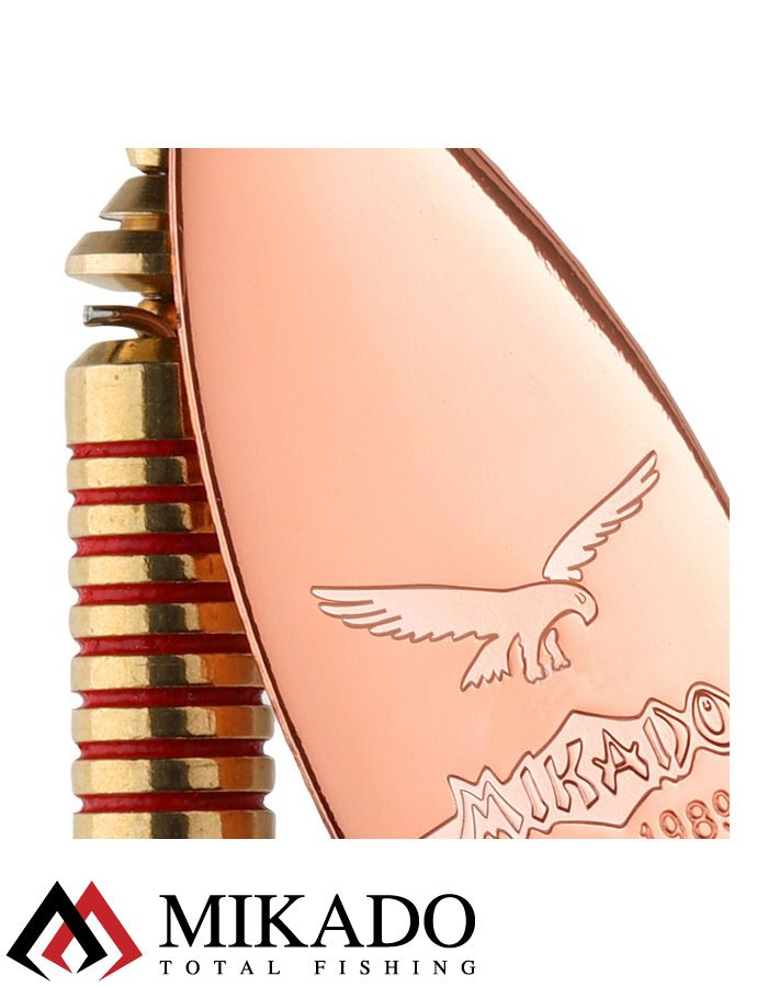 Блесна вращающаяся Mikado STREAM №4, 14 г., медь 00, длина лепестка 60 мм.