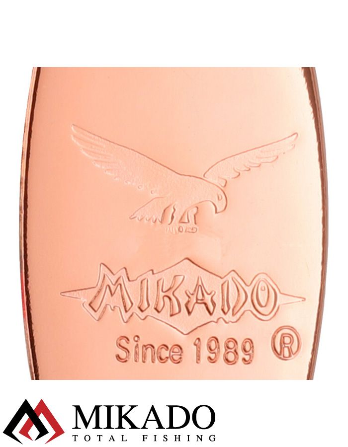 Блесна вращающаяся Mikado STREAM №4, 14 г., медь 00, длина лепестка 60 мм.