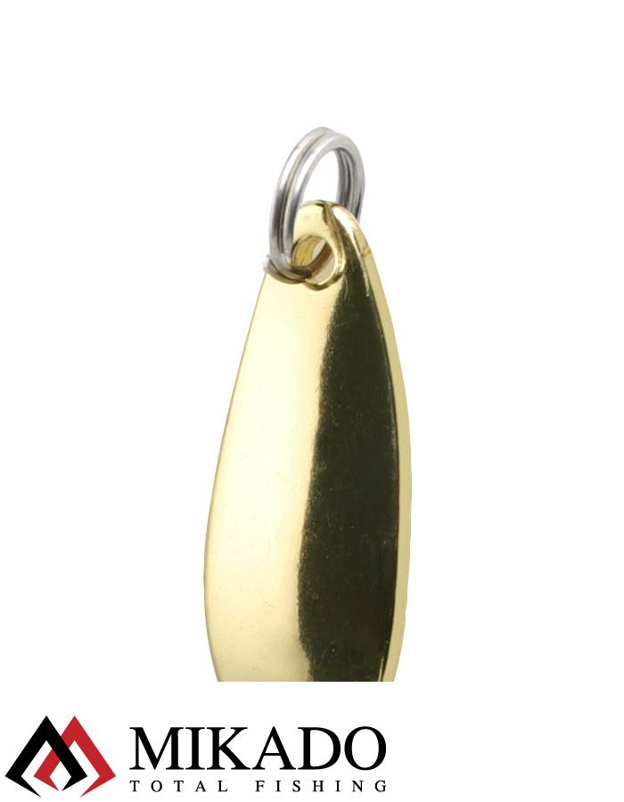 Блесна колеблющаяся Mikado MINI 2.5 г., 2.4 см., золото-золото