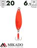 Блесна колеблющаяся Mikado HAMMER №4, 20 г., 6.1 см., оранжевый