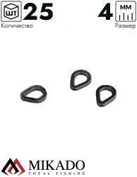 Кольцо Mikado каплевидной формы 4 мм. ( 25 шт.)