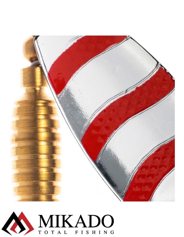 Блесна вращающаяся Mikado DRONE №3, 13.8 г., серебро RB, длина лепестка 47 мм.