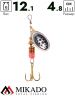 Блесна вращающаяся Mikado FOCUS №5, 12.1 г., серебро 11, длина лепестка 48 мм.