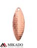 Блесна вращающаяся Mikado STREAM №4, 14 г., медь 00 чешуя, длина лепестка 60 мм.
