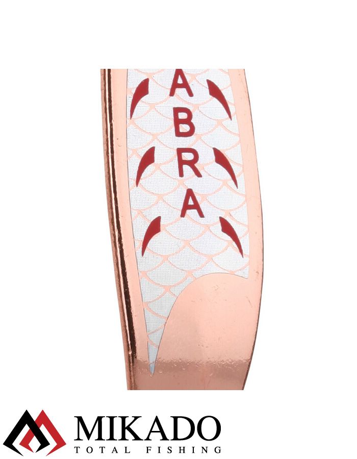 Блесна колеблющаяся Mikado ABRA №2, 17 г., 7.6 см., медь, красный