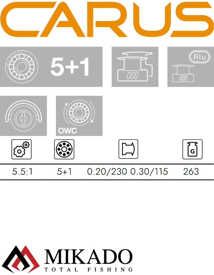 Катушка Mikado CARUS 3006 FD