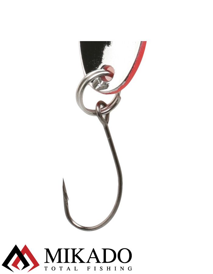 Блесна колеблющаяся Mikado MINI 2.5 г., 2.4 см., красный-серебро