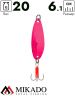 Блесна колеблющаяся Mikado HAMMER №4, 20 г., 6.1 см., розовый