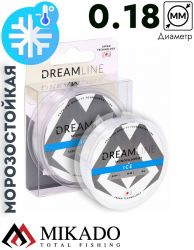 Леска зимняя Mikado DREAMLINE ICE 0,18 (60 м) - 4,79 кг.