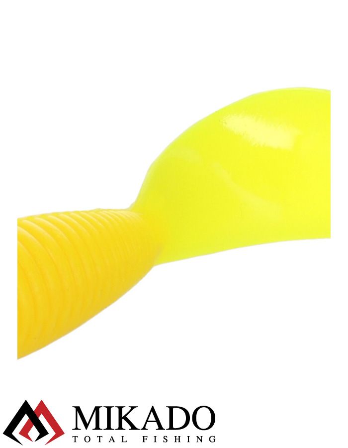Твистер Mikado TWISTER 38 мм., 0.7 г., YELLOW (10 шт.)