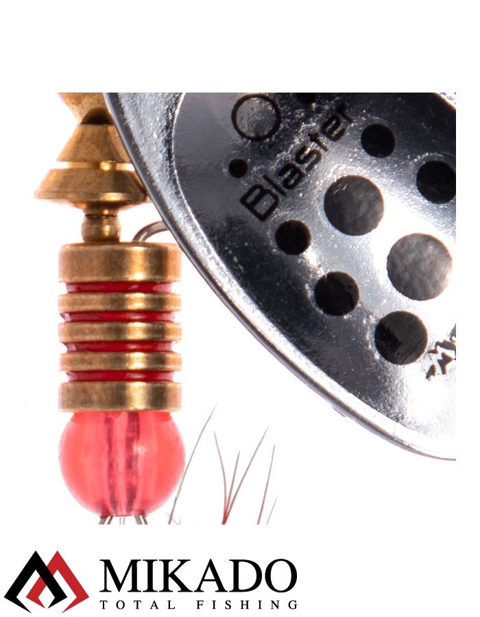 Блесна вращающаяся с кисточкой Mikado BLASTER № 3, 6 г., серебро/11